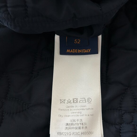 Louis Vuitton Navy Monogram Padded Jacket - Picture 4 of 8